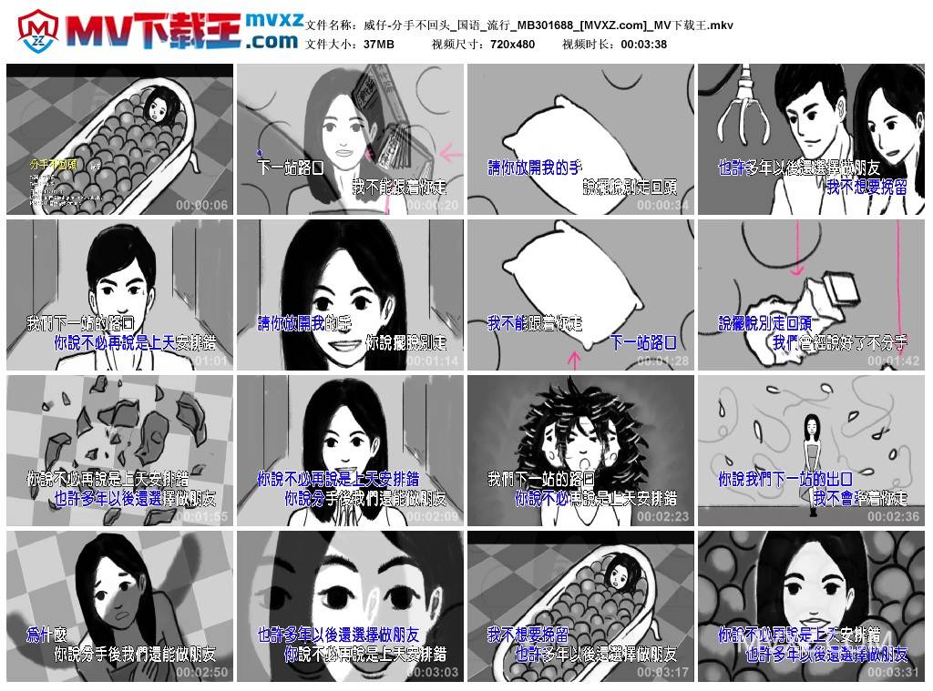 威仔-分手不回头_国语_流行_MB301688